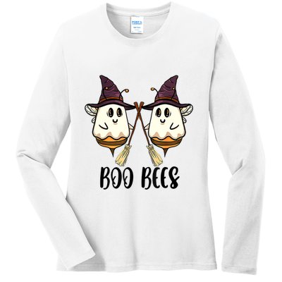 Boo Bees Couples Witch Halloween Costume Ghost Funny Ladies Long Sleeve Shirt