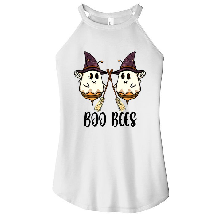 Boo Bees Couples Witch Halloween Costume Ghost Funny Women's Perfect Tri Rocker Tank