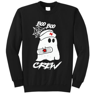Boo Boo Crew Nurse Ghost Funny Halloween Costume Nursing Sweatshirt