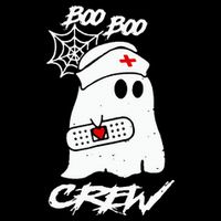 Boo Boo Crew Nurse Ghost Funny Halloween Costume Nursing 16 in Basic Backpack