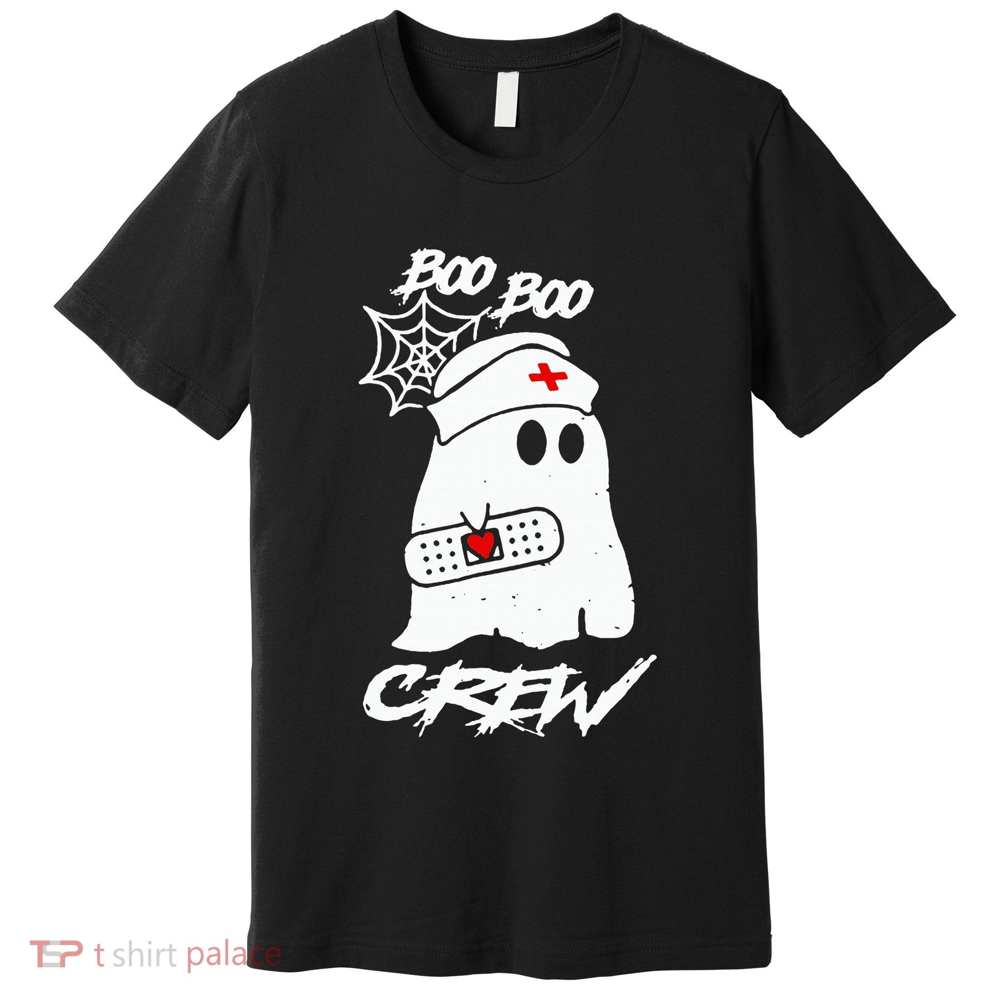 Boo Boo Crew Nurse Ghost Funny Halloween Costume Nursing Premium T-Shirt