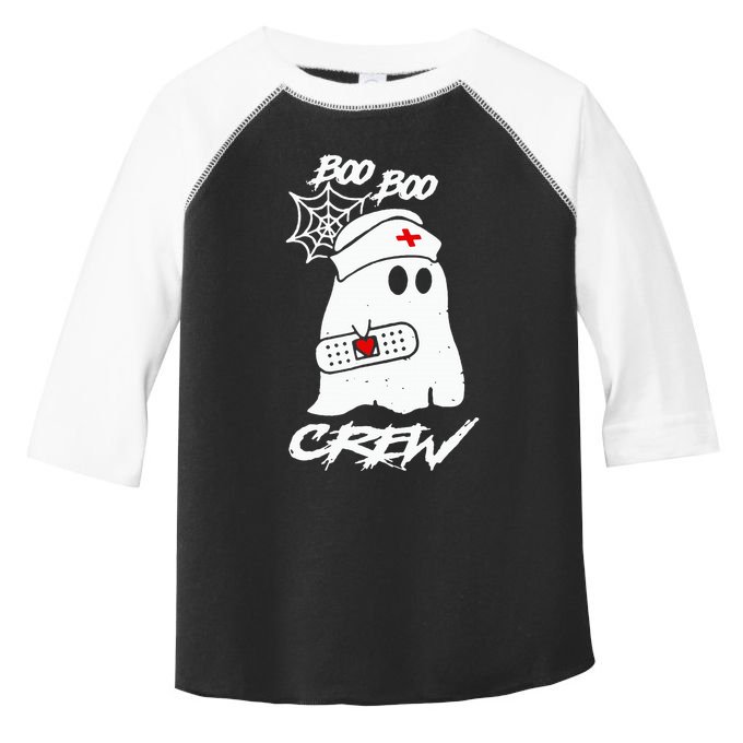 Boo Boo Crew Nurse Ghost Funny Halloween Costume Nursing Toddler Fine Jersey T-Shirt
