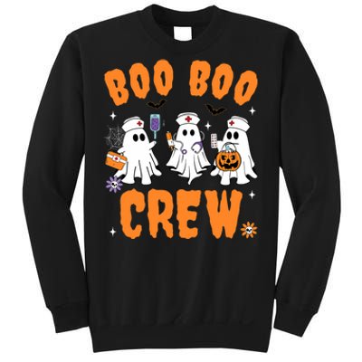 Boo Boo Crew Cute Ghost Halloween Nurse Pumpkin Nurse Women Sweatshirt