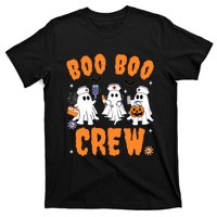 Boo Boo Crew Cute Ghost Halloween Nurse Pumpkin Nurse Women T-Shirt