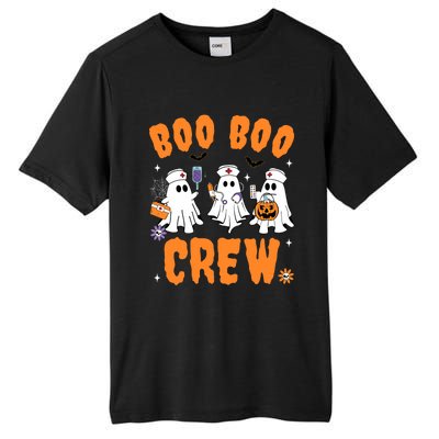 Boo Boo Crew Cute Ghost Halloween Nurse Pumpkin Nurse Women Tall Fusion ChromaSoft Performance T-Shirt