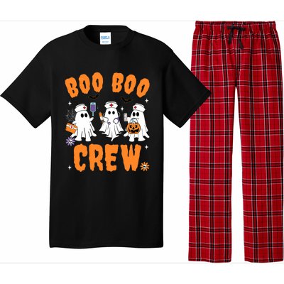 Boo Boo Crew Cute Ghost Halloween Nurse Pumpkin Nurse Women Pajama Set