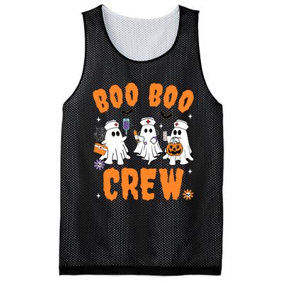 Boo Boo Crew Cute Ghost Halloween Nurse Pumpkin Nurse Women Mesh Reversible Basketball Jersey Tank