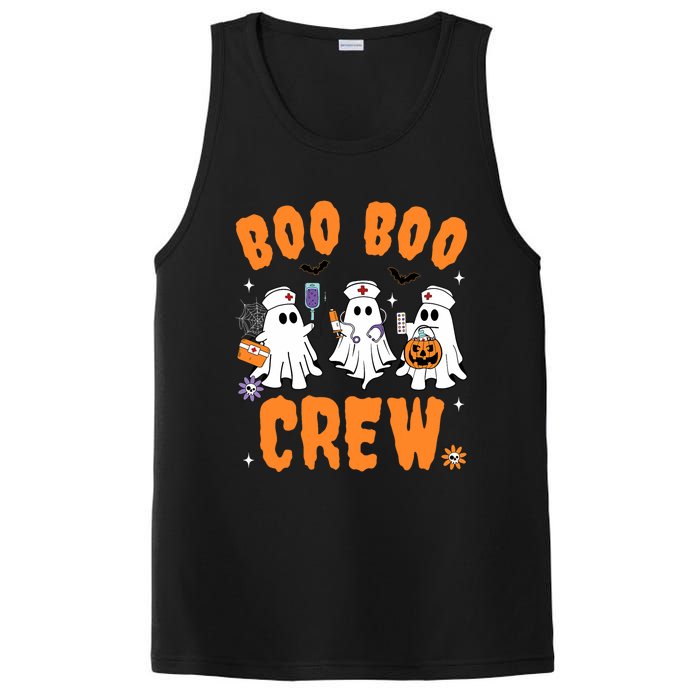 Boo Boo Crew Cute Ghost Halloween Nurse Pumpkin Nurse Women PosiCharge Competitor Tank