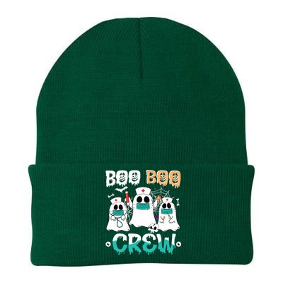 Boo Boo Crew Nurse Halloween Ghost Costume Women Knit Cap Winter Beanie