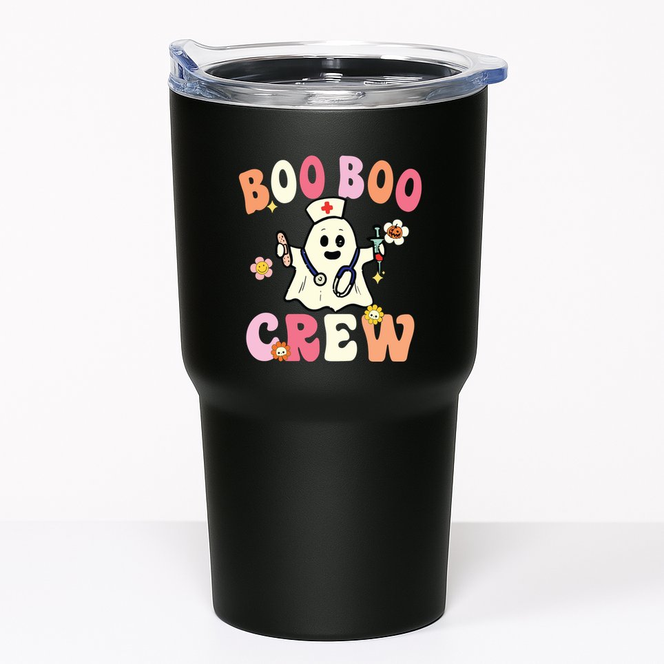 Boo Boo Crew Nurse Ghost Funny Halloween Costume For Women Tumbler