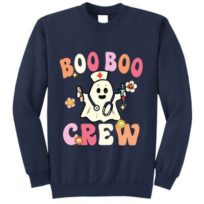 Boo Boo Crew Nurse Ghost Funny Halloween Costume For Women Sweatshirt