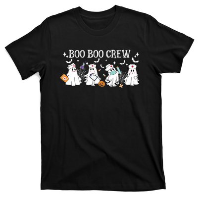 Boo Boo Crew Nurse Ghost Nursing Halloween Spooky Nurse T-Shirt