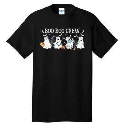 Boo Boo Crew Nurse Ghost Nursing Halloween Spooky Nurse Tall T-Shirt