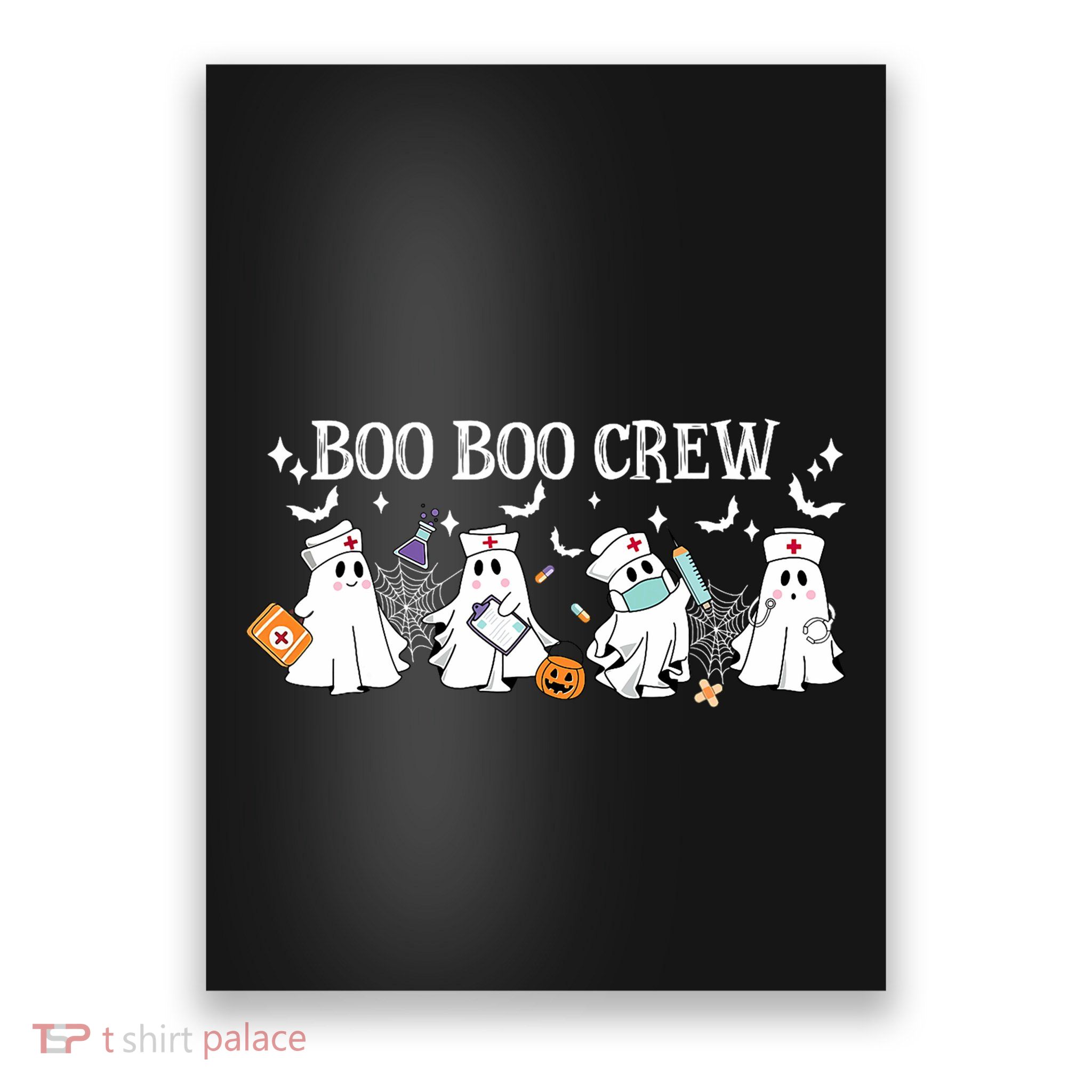 Boo Boo Crew Nurse Ghost Nursing Halloween Spooky Nurse Poster