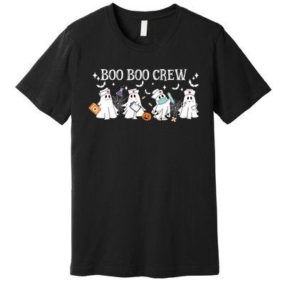 Boo Boo Crew Nurse Ghost Nursing Halloween Spooky Nurse Premium T-Shirt