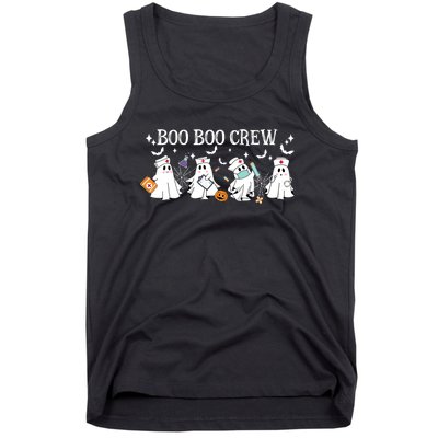 Boo Boo Crew Nurse Ghost Nursing Halloween Spooky Nurse Tank Top