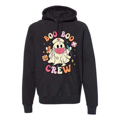 Boo Boo Crew Halloween Ghost Nurse Premium Hoodie