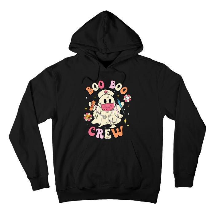 Boo Boo Crew Halloween Ghost Nurse Tall Hoodie