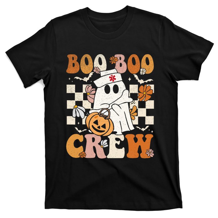 Boo Boo Crew Halloween Nurse Ghost Paramedic Emt Ems T-Shirt