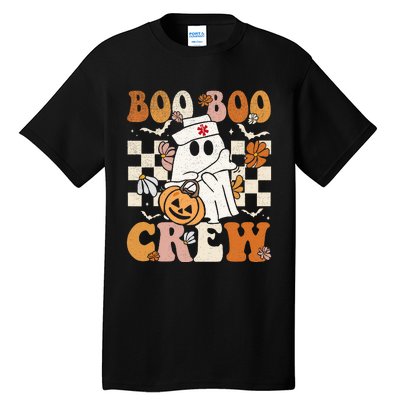 Boo Boo Crew Halloween Nurse Ghost Paramedic Emt Ems Tall T-Shirt