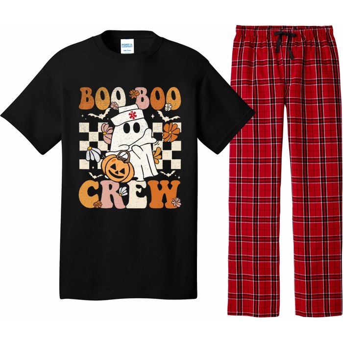 Boo Boo Crew Halloween Nurse Ghost Paramedic Emt Ems Pajama Set