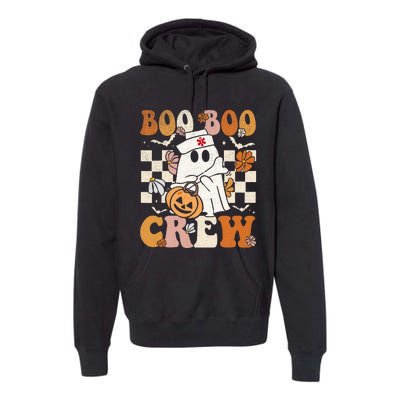 Boo Boo Crew Halloween Nurse Ghost Paramedic Emt Ems Premium Hoodie