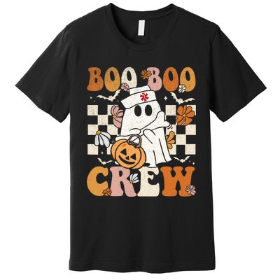 Boo Boo Crew Halloween Nurse Ghost Paramedic Emt Ems Premium T-Shirt