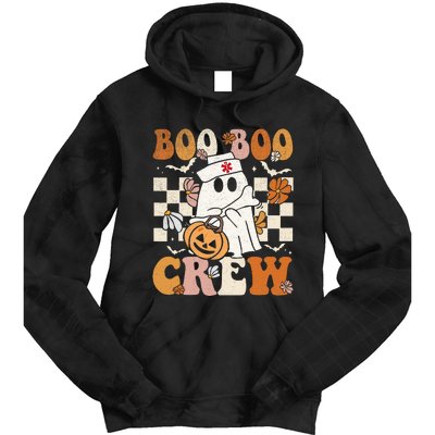 Boo Boo Crew Halloween Nurse Ghost Paramedic Emt Ems Tie Dye Hoodie