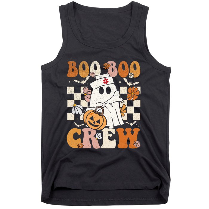 Boo Boo Crew Halloween Nurse Ghost Paramedic Emt Ems Tank Top