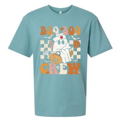 Boo Boo Crew Halloween Nurse Ghost Paramedic Emt Ems Sueded Cloud Jersey T-Shirt