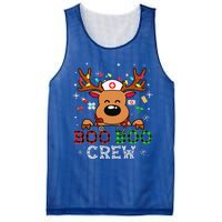 Boo Boo Crew Reindeer Nurse Buffalo Plaid Nurse Christmas Mesh Reversible Basketball Jersey Tank