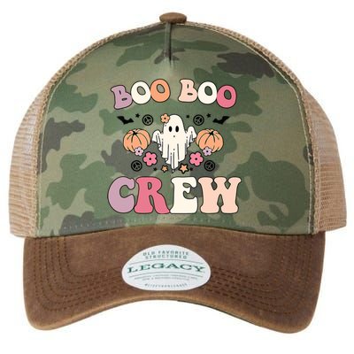 Boo Boo Crew Cute Ghost Funny Nurse Halloween Costume Gift Legacy Tie Dye Trucker Hat