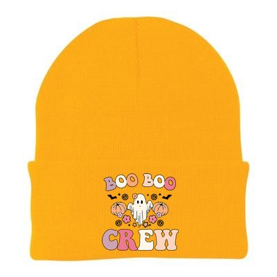 Boo Boo Crew Cute Ghost Funny Nurse Halloween Costume Gift Knit Cap Winter Beanie