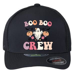 Boo Boo Crew Cute Ghost Funny Nurse Halloween Costume Gift Flexfit Unipanel Trucker Cap