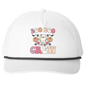 Boo Boo Crew Cute Ghost Funny Nurse Halloween Costume Gift Snapback Five-Panel Rope Hat