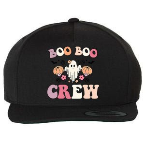 Boo Boo Crew Cute Ghost Funny Nurse Halloween Costume Gift Wool Snapback Cap