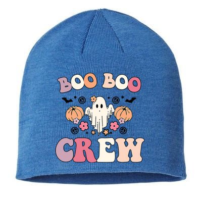 Boo Boo Crew Cute Ghost Funny Nurse Halloween Costume Gift Sustainable Beanie