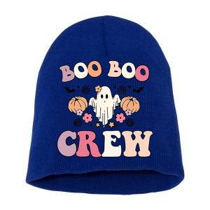 Boo Boo Crew Cute Ghost Funny Nurse Halloween Costume Gift Short Acrylic Beanie