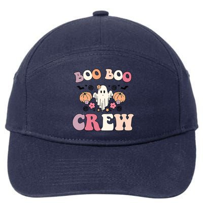 Boo Boo Crew Cute Ghost Funny Nurse Halloween Costume Gift 7-Panel Snapback Hat