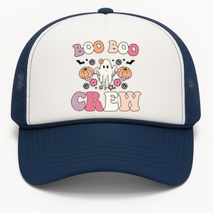 Boo Boo Crew Cute Ghost Funny Nurse Halloween Costume Gift Trucker Hat