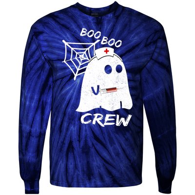 Boo Boo Crew Nurse Tie-Dye Long Sleeve Shirt