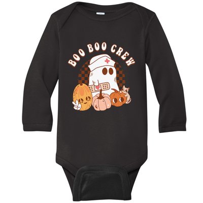 Boo Boo Crew Cute Nurse Halloween Baby Long Sleeve Bodysuit