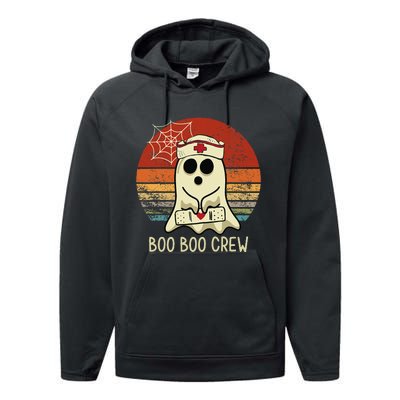 Boo Boo Crew Nurse Halloween Nurse Performance Fleece Hoodie