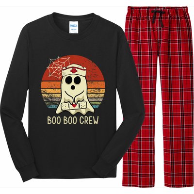 Boo Boo Crew Nurse Halloween Nurse Long Sleeve Pajama Set