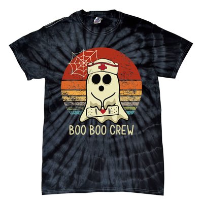 Boo Boo Crew Nurse Halloween Nurse Tie-Dye T-Shirt