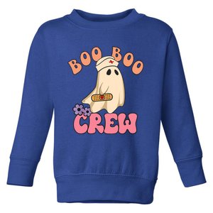 Boo Boo Crew Funny Nurse Ghost Halloween Costume For Nurse Cute Gift Toddler Sweatshirt