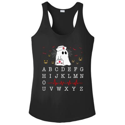 Boo Boo Crew Nurse Ghost Funny Halloween Costume Alphabet Ladies PosiCharge Competitor Racerback Tank