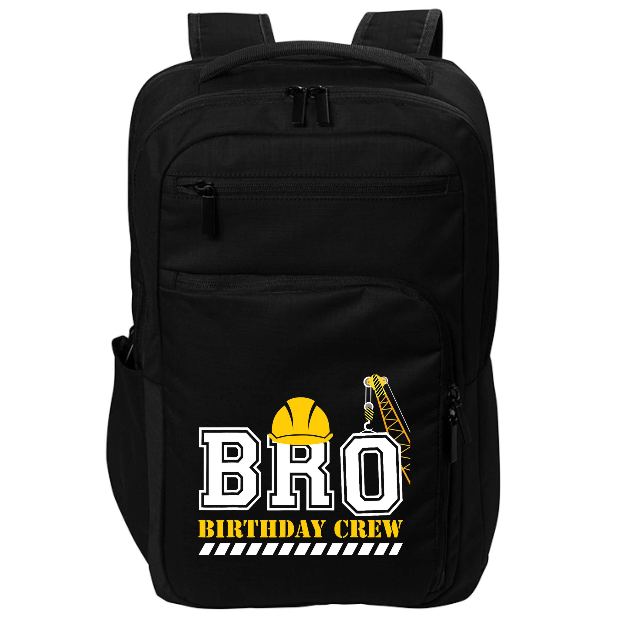 Brother Birthday Crew Construction Birthday Party Impact Tech Backpack