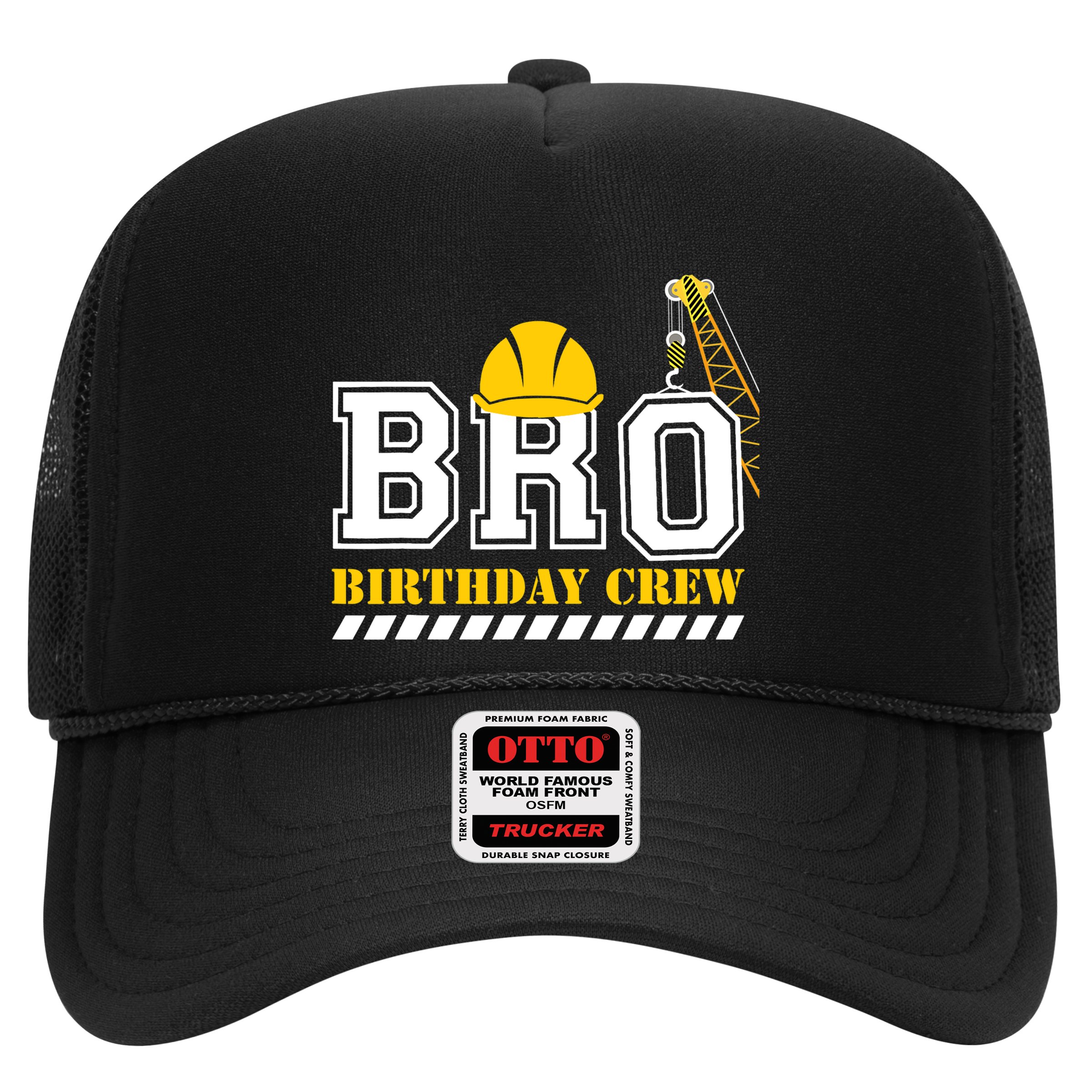 Brother Birthday Crew Construction Birthday Party Hat