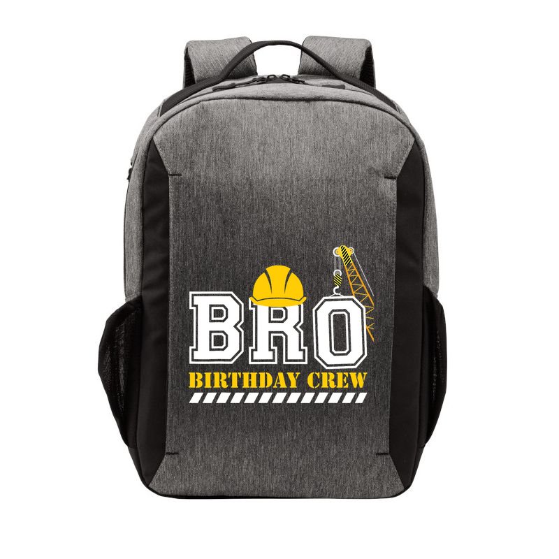 Brother Birthday Crew Construction Birthday Party Vector Backpack